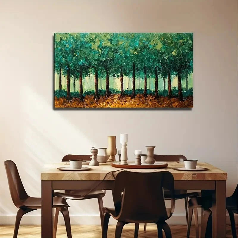 Modern Minimalist Tree Wall Art Canvas Office Home Room Framed 120x60cm