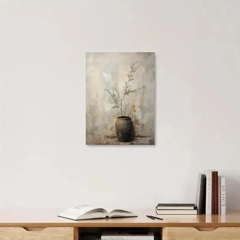 Beautiful Serene Nature Scene Painting 60x90cm Metal Print Ready to Hang