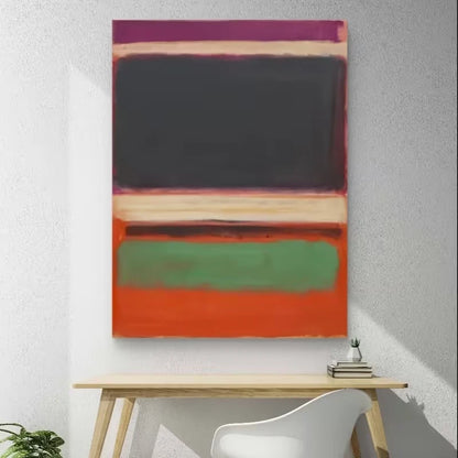 Vibrant Colors Arranged in Bold Abstract Metal Print Ready to Hang