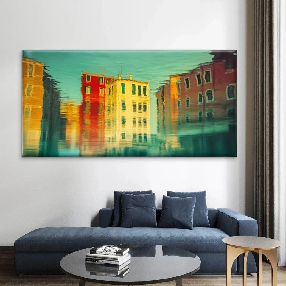 Venice Architecture Wall Art Canvas Office Home Room Framed 120x60cm