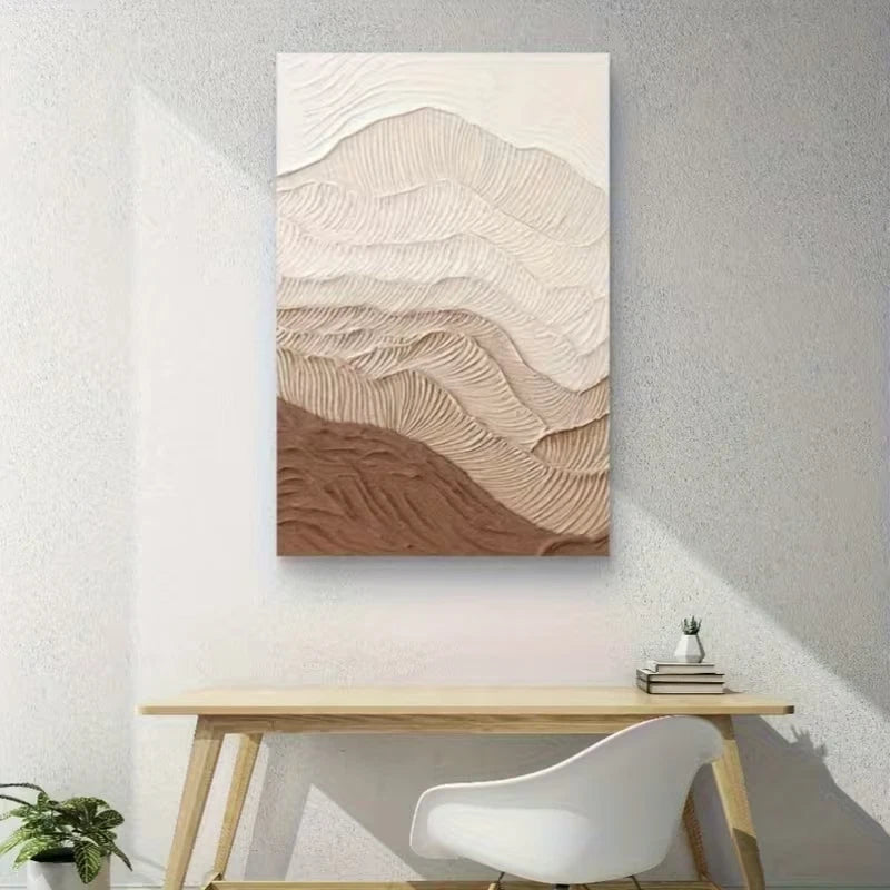 Abstract Oil Painting 60x90cm Metal Print Ready to Hang