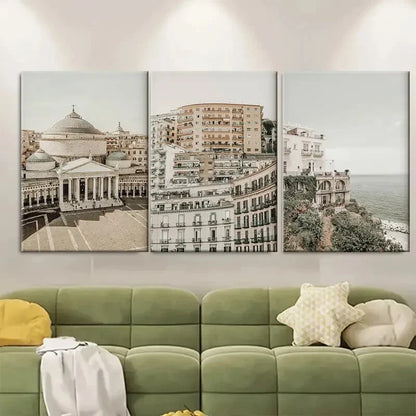 3pcs Italy Italian City Life Tuscany Metal Print Ready to Hang Art