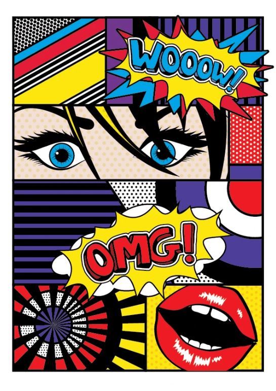 Colorful Pop Art Design Home Decor Premium Quality Poster Print Choose Your Sizes