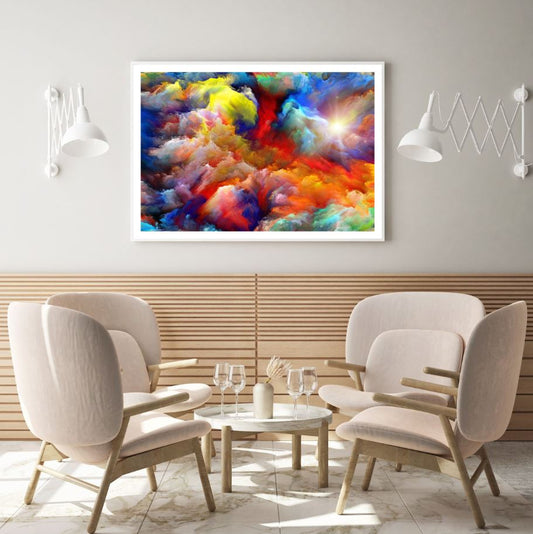 Colorful Clouds Abstract Design Home Decor Premium Quality Poster Print Choose Your Sizes