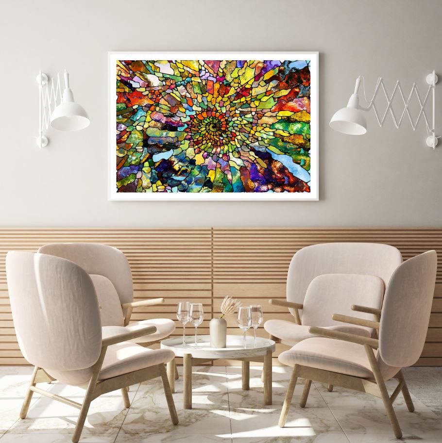 Colorful Abstract Mosaic Design Home Decor Premium Quality Poster ...