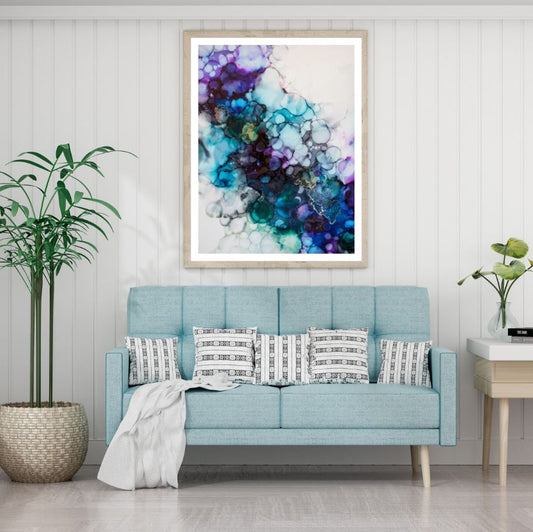 Colorful Abstract Paint Design Home Decor Premium Quality Poster Print Choose Your Sizes