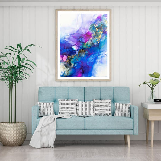 Colorful Abstract Paint Design Home Decor Premium Quality Poster Print Choose Your Sizes