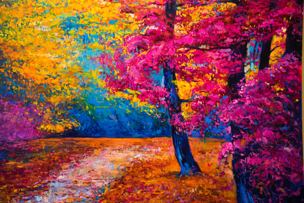 Colorful Forest Oil Painting Home Decor Premium Quality Poster Print Choose Your Sizes