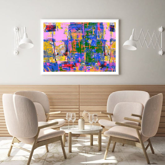 Colorful Abstract Oil Painting Home Decor Premium Quality Poster Print Choose Your Sizes