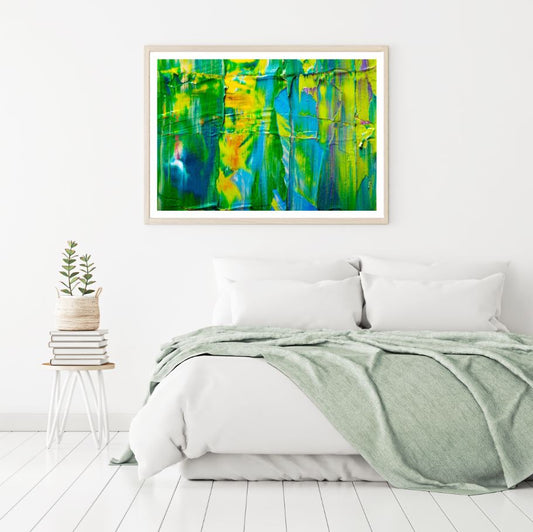 Colorful Abstract Oil Painting Home Decor Premium Quality Poster Print Choose Your Sizes