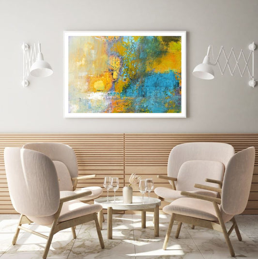 Colorful Abstract Oil Painting Home Decor Premium Quality Poster Print Choose Your Sizes