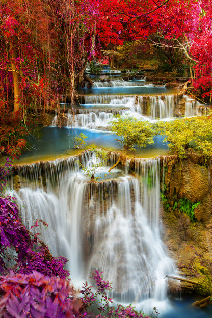 Waterfall in Forest Photograph Print 100% Australian Made