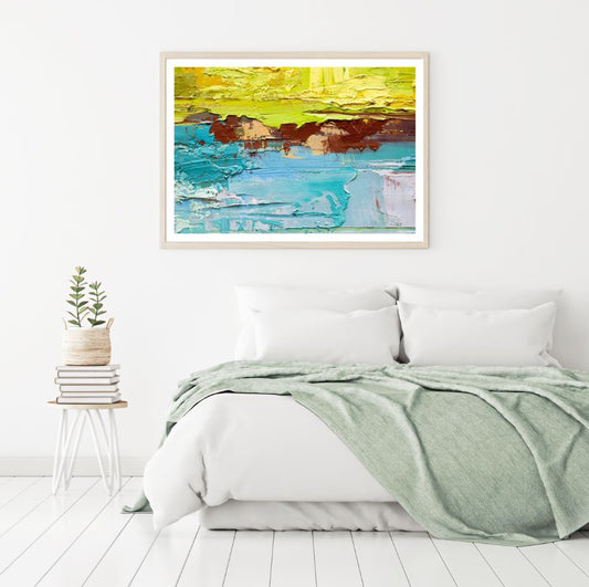 Colorful Abstract Oil Painting Home Decor Premium Quality Poster Print Choose Your Sizes