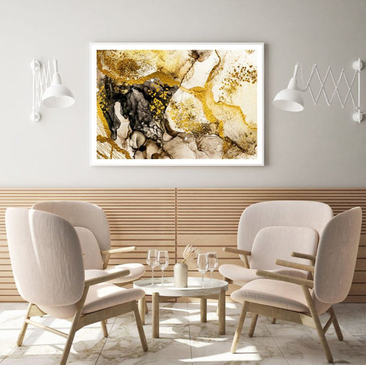 Black & Gold Abstract Design Home Decor Premium Quality Poster Print Choose Your Sizes