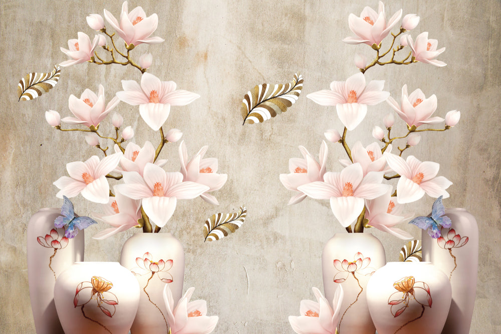 Wallpaper Murals Peel and Stick Removable Floral Design High Quality