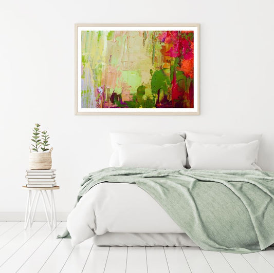 Colorful Abstract Oil Painting Home Decor Premium Quality Poster Print Choose Your Sizes