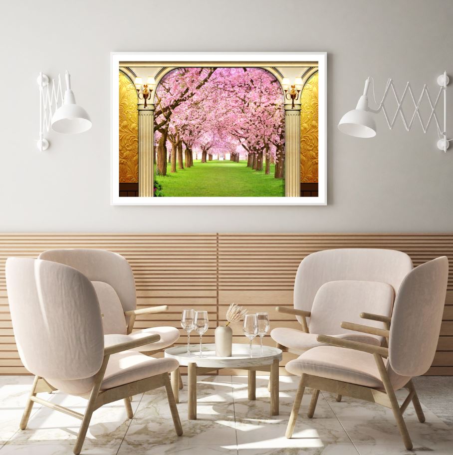 Blossom Tree Park Photograph Home Decor Premium Quality Poster Print Choose Your Sizes