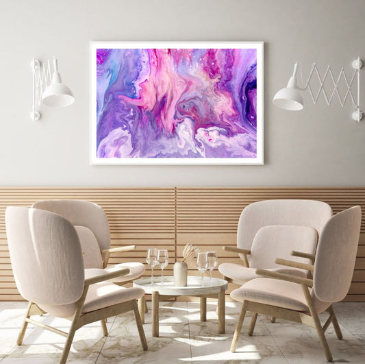 Pink & Purple Abstract Design Home Decor Premium Quality Poster Print Choose Your Sizes