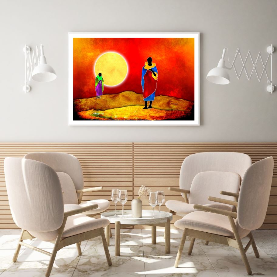 African Ladies Ancient Painting Home Decor Premium Quality Poster Print Choose Your Sizes