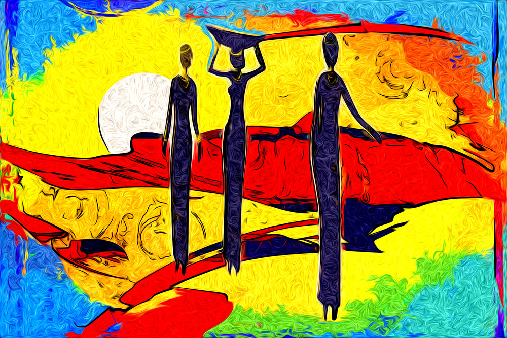 Cultural Painting Print 100% Australian Made