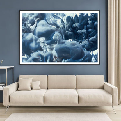 Grey Smoke Abstract Design Home Decor Premium Quality Poster Print Choose Your Sizes