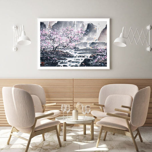 Nature Landscape Watercolor Painting Home Decor Premium Quality Poster Print Choose Your Sizes