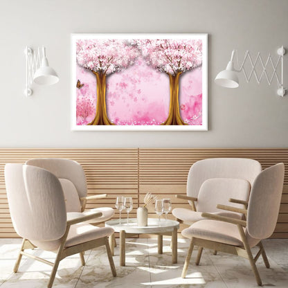 Blossom Trees & Butterflies 3D Design Home Decor Premium Quality Poster Print Choose Your Sizes