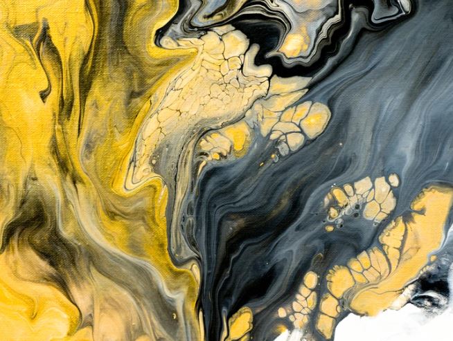 Black & Gold Abstract Design Home Decor Premium Quality Poster Print Choose Your Sizes