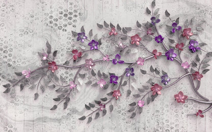 Flower Tree Branch 3D Design Home Decor Premium Quality Poster Print Choose Your Sizes