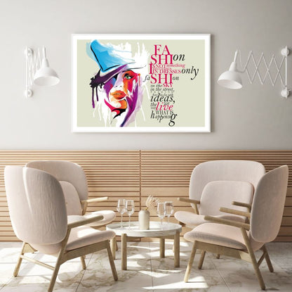 Girl Portrait & Quote Painting Home Decor Premium Quality Poster Print Choose Your Sizes