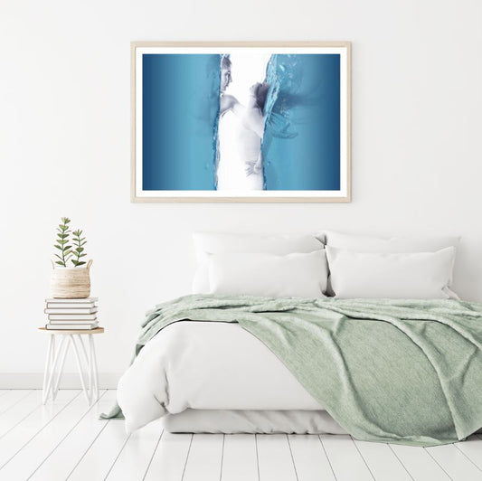 Couple in Water Photograph Home Decor Premium Quality Poster Print Choose Your Sizes