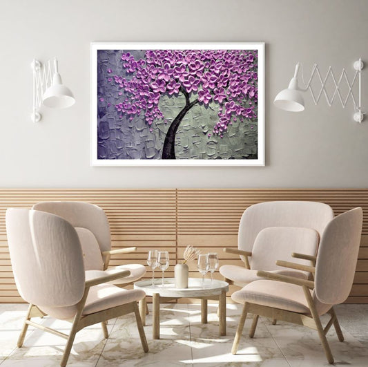 Pink Flower Tree 3D Design Home Decor Premium Quality Poster Print Choose Your Sizes