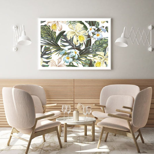 Colorful Floral Watercolor Paint Home Decor Premium Quality Poster Print Choose Your Sizes