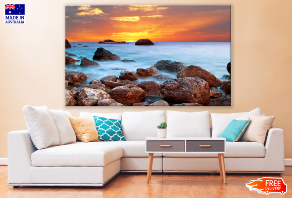 Stunning Beach Sunset Photograph Print 100% Australian Made