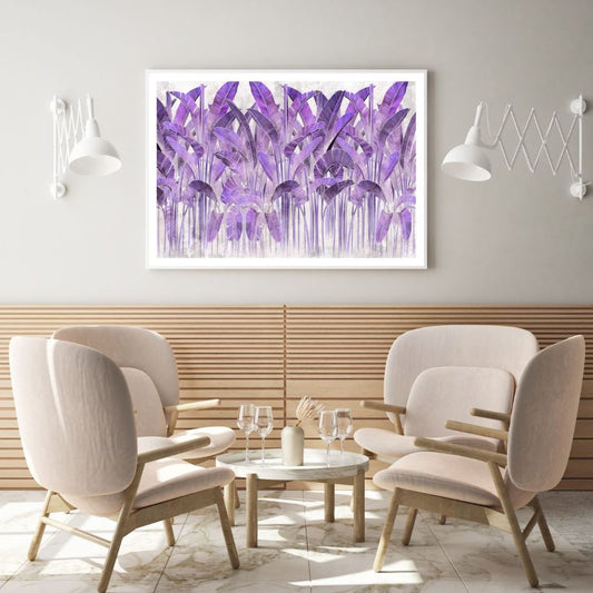 Purple Banana Trees Watercolor Home Decor Premium Quality Poster Print Choose Your Sizes