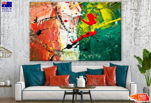 Colorful Abstract Painting Design Print 100% Australian Made