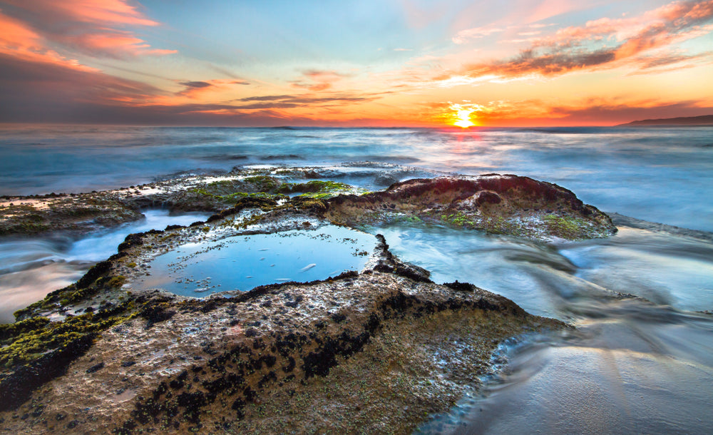 Beach at Sunset Stunning View Print 100% Australian Made