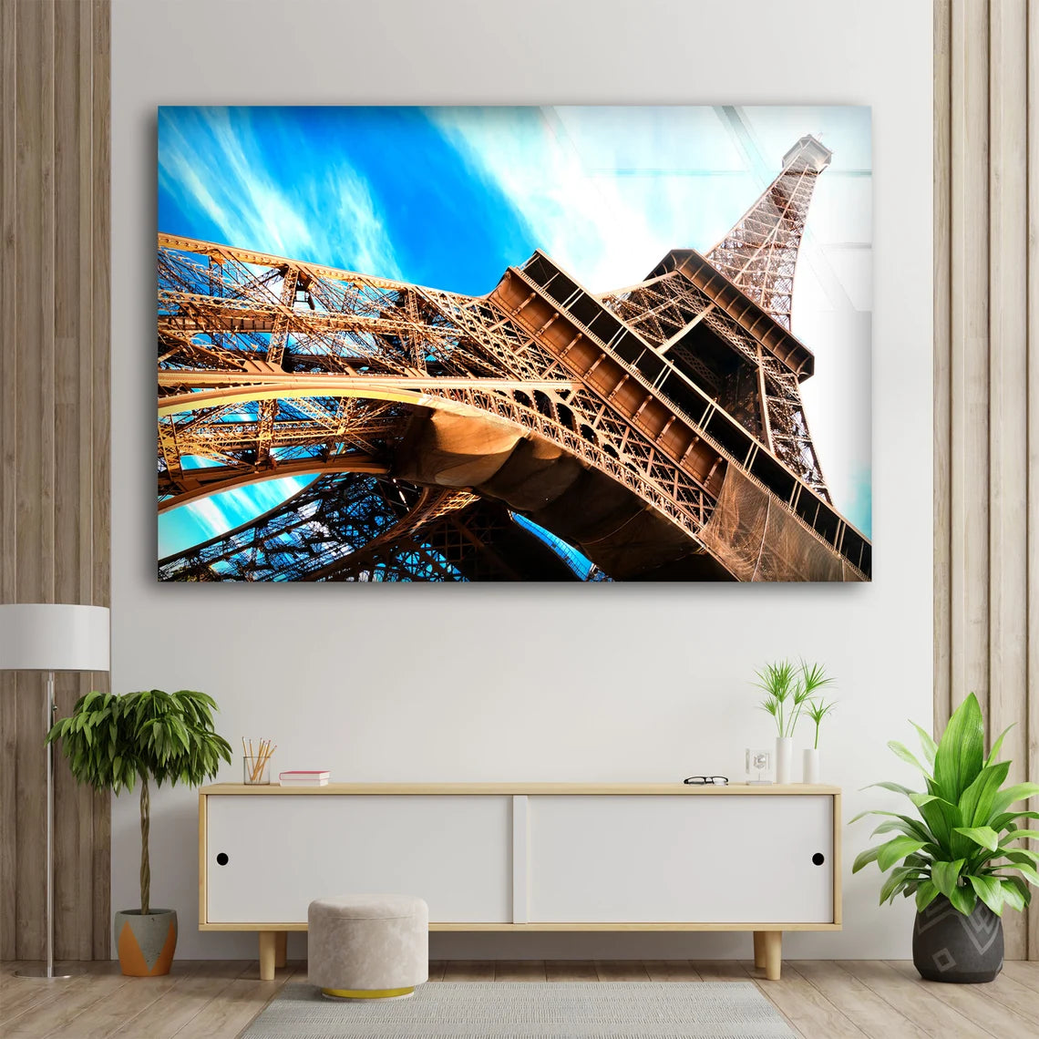 Eiffel Tower Closeup Photograph Acrylic Glass Print Tempered Glass Wall Art 100% Made in Australia Ready to Hang