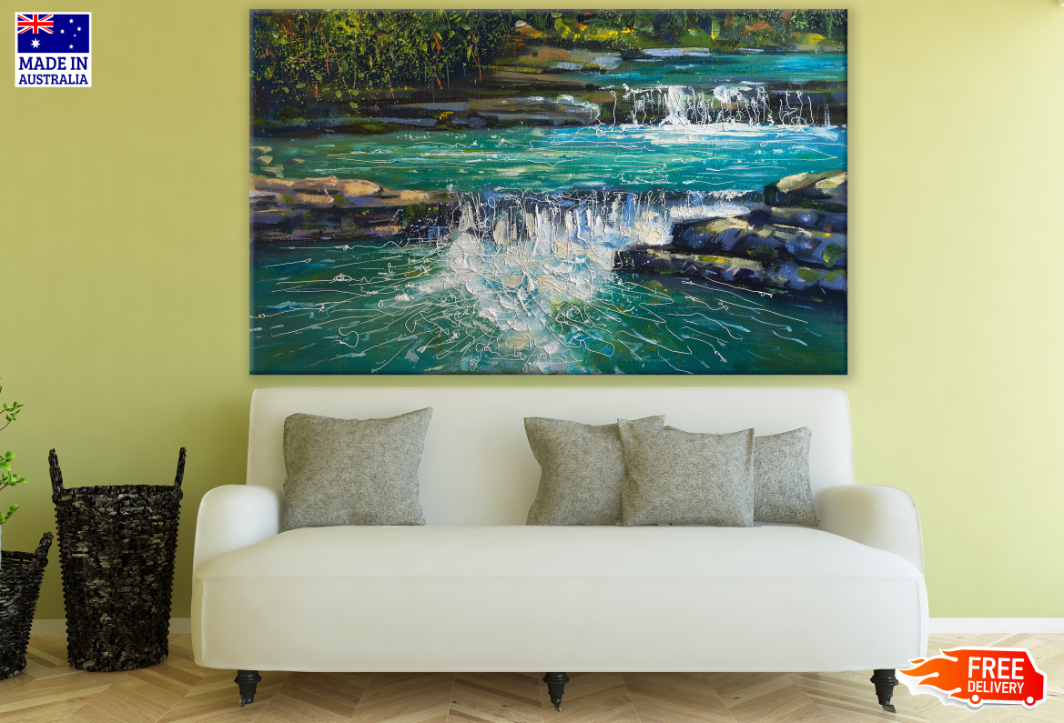 Water Stream Painting Print 100% Australian Made