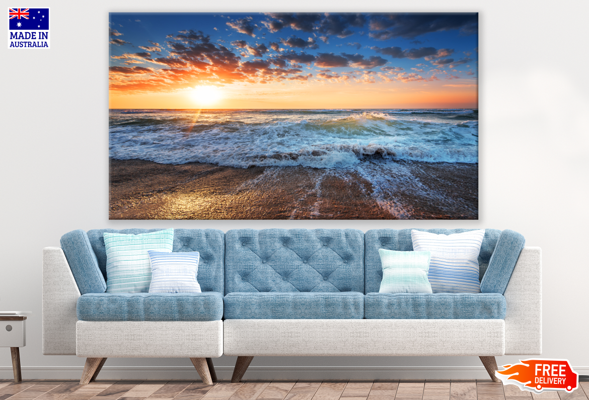 Stunning Beach Sunset Print 100% Australian Made