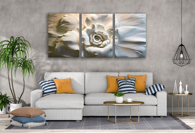 3 Set of Floral Marble 3D Design High Quality Print 100% Australian Made Wall Canvas Ready to Hang