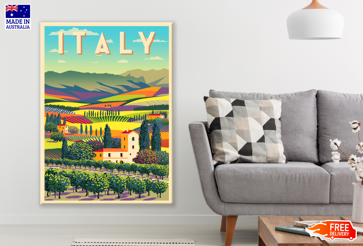 Italy Poster Print 100% Australian Made