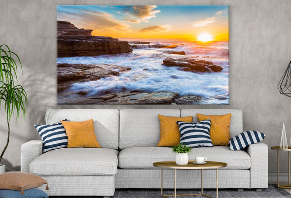 Stunning Beach Sunset Scenery Print 100% Australian Made