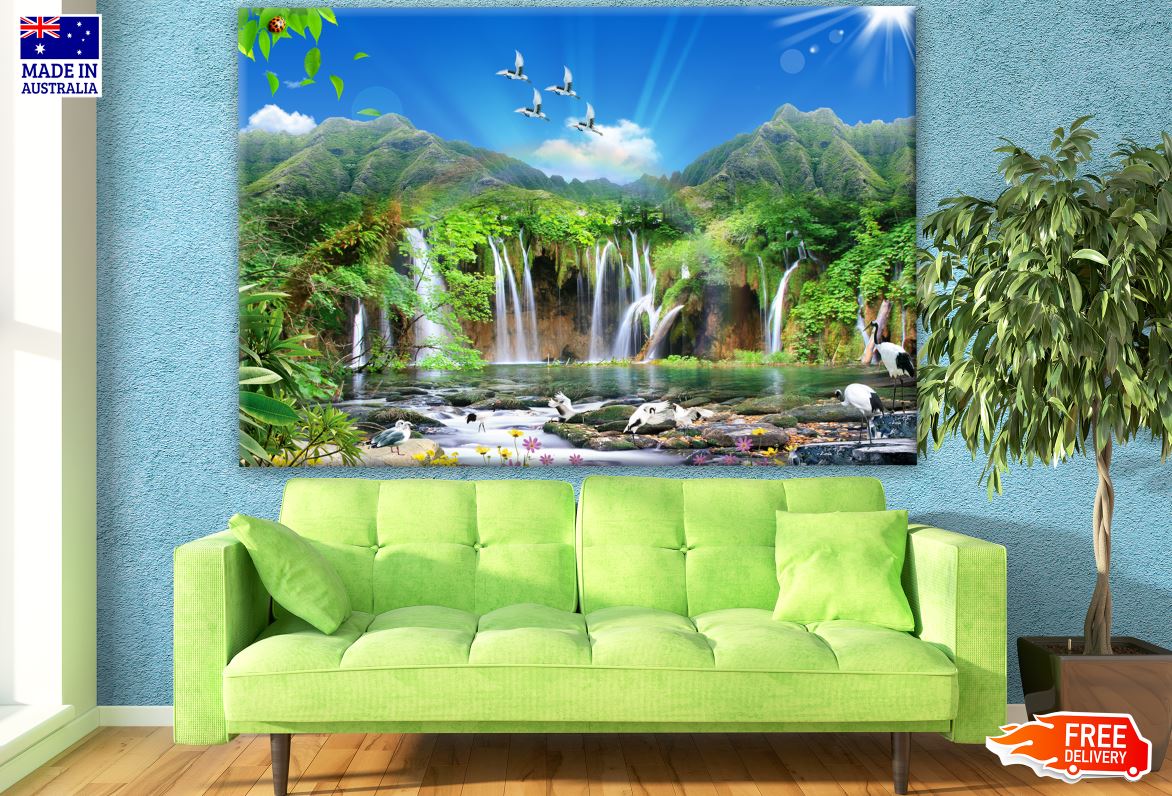 Waterfall Landscape Photograph Print 100% Australian Made
