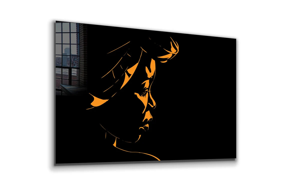 African Woman Digital Print Tempered Glass Wall Art 100% Made in Australia Ready to Hang