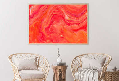 Red Orange Fluid Abstract Design Home Decor Premium Quality Poster Print Choose Your Sizes