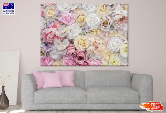 Colorful Rose Flowers Photograph Print 100% Australian Made