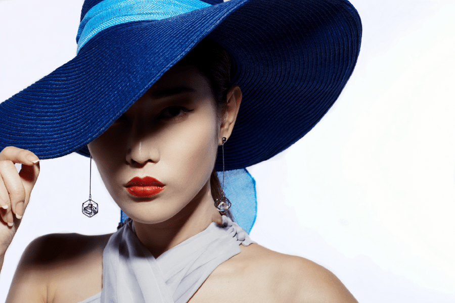 Asian Fashion Model in Hat Photograph Print 100% Australian Made