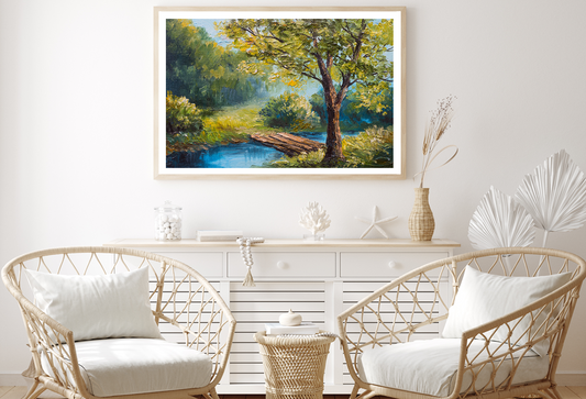 Nature View Vector Art Design Home Decor Premium Quality Poster Print Choose Your Sizes