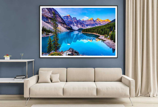 Banff National Park Lake Scenery Photograph Home Decor Premium Quality Poster Print Choose Your Sizes